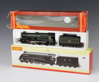 A Hornby OO gauge locomotive and tender R394 GWR Kings Class loco King Henry VIII together with R2338 LN class A4 locomotive Sir Charles Newton 