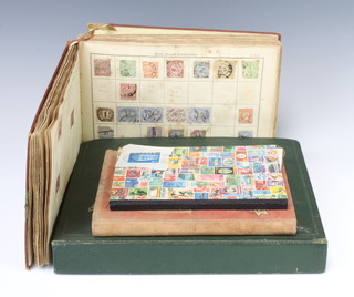A Metro album of world stamps including commonwealth, America, South Africa, Japan, an Improved album of world stamps, a stock book of mint and used world stamps, a Mulready Series world stamp album and various loose stamps 