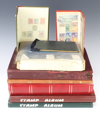 A stock book of Maltese mint and used stamps, a stock book of French mint and used stamps, 4 stock books of mint and used world stamps - Commonwealth and GB, 2 albums of Commonwealth stamps George VI and later 