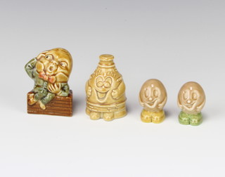 A Wade figure of Humpty Dumpty 6cm and 3 other Wade figures