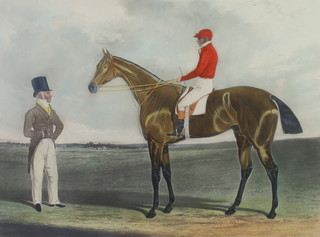 J F Herring, coloured engraving, "Birmingham, The Winner of the Great St Leger Stakes at Doncaster 1830" 30cm x 41cm 