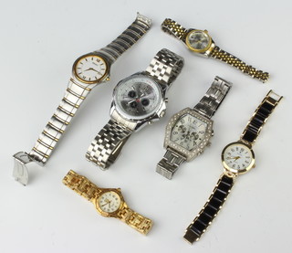 A gentleman's steel cased Seiko wristwatch and minor watches