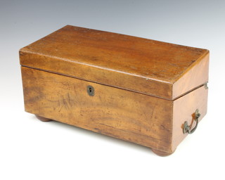 A Victorian mahogany writing slope with hinged lid and fitted interior, the base fitted a drawer 20cm h x 43cm w x 22cm d 