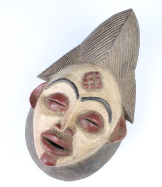 A Gabonais Punu mask of a lady 30cm x 20cm 