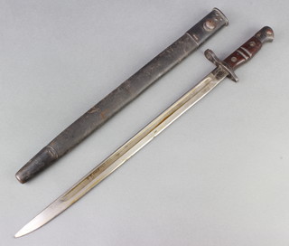 A Remington 1917 American bayonet complete with scabbard 