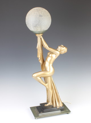 Art Deco Lady Lamp In Past Antique Auctions Denhams
