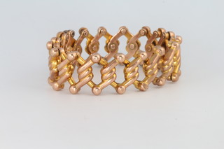 A 9ct yellow gold expanding bracelet 13 grams 