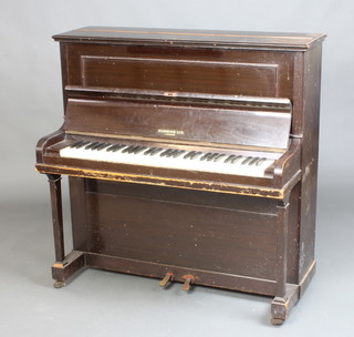 Harrods, an iron framed straight strung upright yacht piano no.31478, contained in an ebonised case 106cm x 106cm h x 52cm 