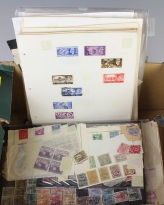 A collection of loose leaf world stamps, GB and others 