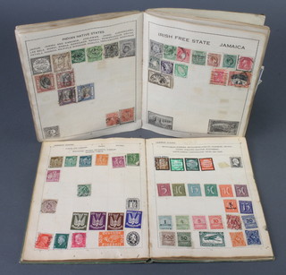 The Magic stamp album including GB and world stamps, Victoria to George V - Hungary, Japan, New Zealand, United States and an Olympic stamp album - Germany, Holland, Austria 