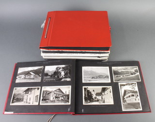 Five albums of 1950's and later postcards and photographs of Austria, Italy, Germany