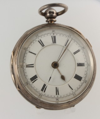 A gentleman's silver cased keywind pocket watch Chester 1905 