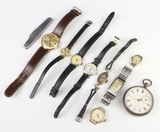 A gentleman's pocket watch and minor wristwatches 
