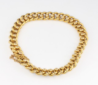 A 15ct yellow gold bracelet, 18.7 grams 