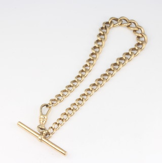 A 9ct yellow gold graduated link bracelet 15.8 grams