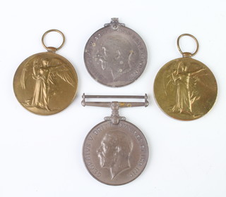 Two World War One pairs of medals to 31677 Pte.F.Longhurst.R.FUS. and 5946 Pte.A.J.Curl.L.N.Lan.R