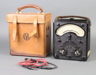 A Model 7 avometer with carrying case