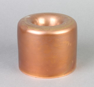 A 19th Century circular copper ring mould 8cm x 9cm 