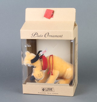 A Steiff limited edition Pluto ornament no. 01216 with certificate and box 