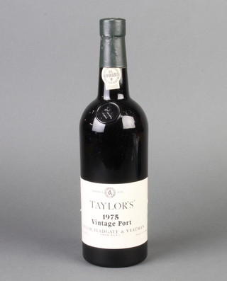 A bottle of Taylors 1975 vintage port
