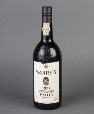 A bottle of Warre's 1977 vintage port 