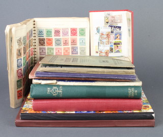 Two stock books of mint and used world stamps, a Standard album of world stamps, ditto Ace album, 7 small albums of world stamps and a small stock book of world stamps 