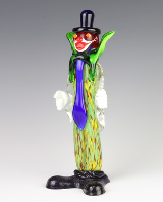 A Murano glass clown 26cm 