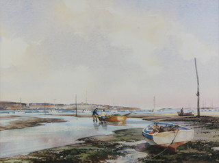 Brian Hayes, watercolour signed, "Summer Evening Exe Estuary" 30cm x 40cm 