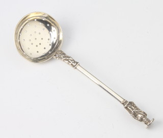A 19th Century Dutch silver sifter spoon with Victorian import marks 53 grams 