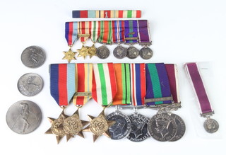 A Second World War medal group to 22542843 CPL.L.D.Blunden R.E.M.E comprising 1939-45, Africa with first army bar, Italy Star, Defence and War medal, General Service medal with Malaya bar and Regular Army Long Service Good Conduct medal together with miniatures, 3 sport medals and a spare Long Service Good Conduct miniature