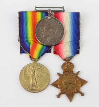 A World War One trio of medals to 1935 Pte. H.W.B. Mellows.Sea.Highrs 