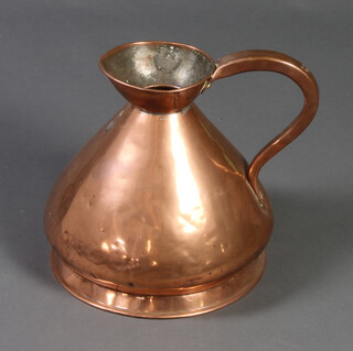 A 19th Century copper 2 gallon harvest measure 32cm h x 30cm 