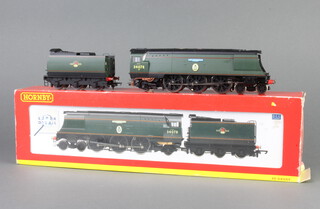 A Hornby OO gauge locomotive R24458 BR4.6.2 Battle of Britain Class and a 22 Squadron locomotive boxed 