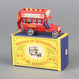 Lesney Models of Yesteryear  Y2-1-5 1911 B Type London Bus, type B box 