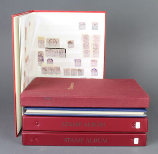 Two stock books of Victorian and later Ceylon stamps, together with 3 albums of colonial stamps Kenya, Bahamas, Papua New Guinea 

