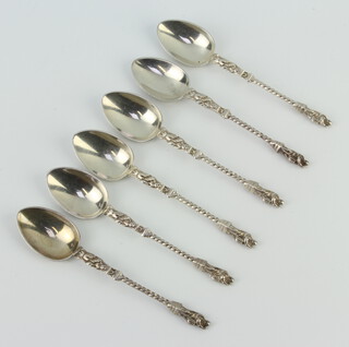 A set of 6 Victorian silver apostle spoons Sheffield 1894, 88 grams