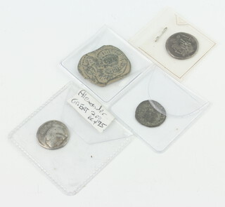 An Alexander The Great coin, 3 others 