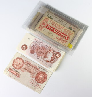 Ten shilling notes (Queen Elizabeth II) 48 and 11 others 