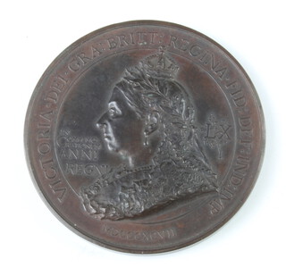 An 1897 Queen Victoria Diamond Jubilee commemorative medallion 