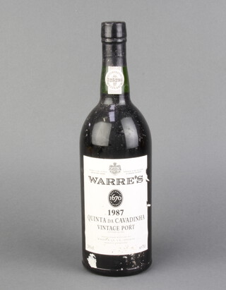 A bottle Warres 1987 vintage port 