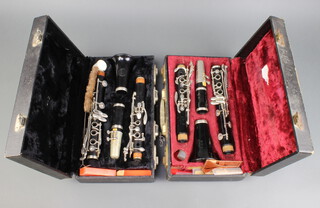 Boosey and Hawkes, a Regent clarinet cased and a Boosey and Hawkes Emperor clarinet cased 