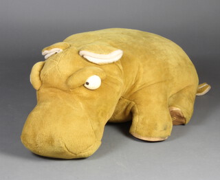 A large Merrythought figure of a hippopotamus (ex Harrods shop display) 32cm h x 108cm w x 57cm 