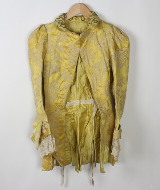 A 19th Century yellow and gold wire theatrical costume jacket  