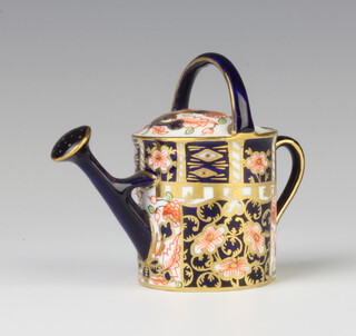 A Royal Crown Derby Imari pattern watering can 7.5cm 