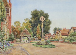 Alex Tawson, watercolour signed, a townscape 28cm x 37cm 