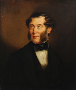 19th Century oil on canvas, portrait of a gentleman 66cm x 56cm 