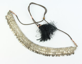A Continental silver mesh necklace 35 grams 