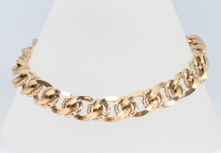 A 9ct yellow gold fancy link bracelet 22.3 grams 