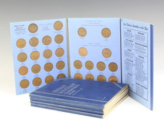 Five folders of UK 1937 coinage