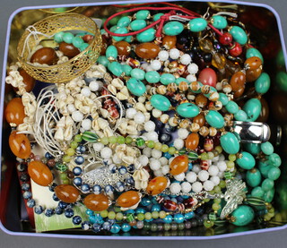 A collection of costume jewellery etc